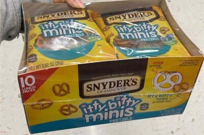 Snyder's of Hanover, Itty Bitty Minis Pretzels, Individual Packs 10 Ct