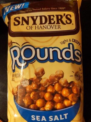 Snyder's of Hanover Sea Salt Rounds Mini Pretzel Balls, 12 Oz Bag