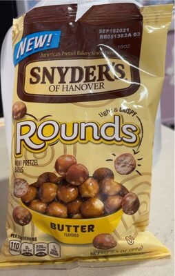 Snyder's of Hanover Pretzels, Butter Rounds, 3.5 Oz