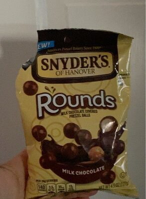 Snyder's of Hanover Pretzels, Milk Chocolate Pretzel Rounds, 4.5 Oz
