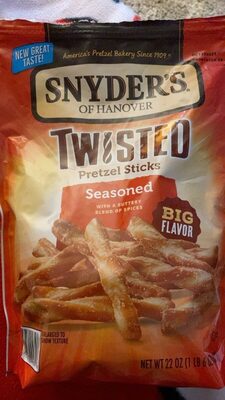 Seasoned With A Dash Of Onion, Garlic & Pepper Twisted Pretzel Sticks, Seasoned With A Dash Of Onion, Garlic & Pepper