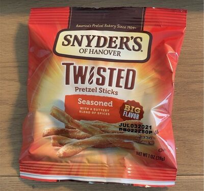 Seasoned With A Buttery Blend Of Spices Twisted Pretzel Sticks, Seasoned
