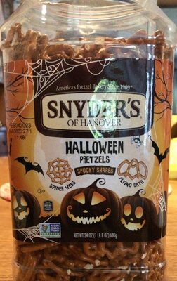 Snyder's of Hanover Pretzels, Halloween Shapes, 24 Oz Canister