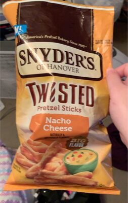 Snyder's of Hanover, Nacho Cheese Twisted Pretzel Sticks, 12 Oz