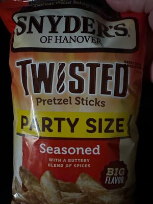 Snyder's of Hanover, Seasoned Twisted Pretzel Sticks, 18 Oz Party Size Bag