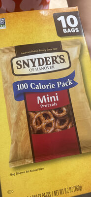 Snyder's of Hanover Mini Pretzels, 10 Count 0.92 Oz