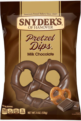 Snyder's of Hanover Pretzels, Milk Chocolate Covered Pretzels, 6 Oz