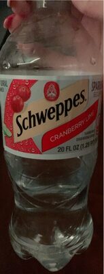 Cranberry Lime Sparkling Seltzer Water, Cranberry; Lime