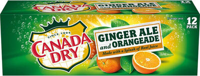 Canada Dry Ginger Ale And Orangeade, 12 Fl Oz, 12 Count, Ginger Ale; Orange
