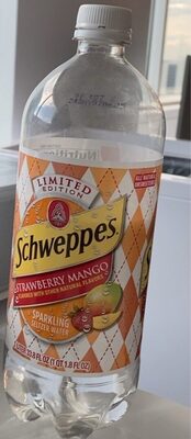 Strawberry Mango Sparkling Seltzer Water, Strawberry; Mango
