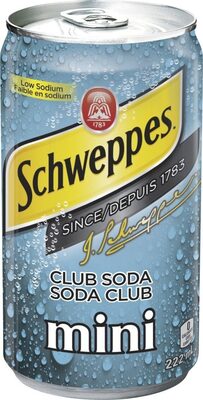 Schweppes Club Soda, 7.5 Fl Oz, 6 Count