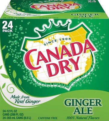 Canada Dry Ginger Ale, 12 Fl Oz, 24 Count