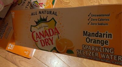 Mandarin Orange Sparkling Seltzer Water, Mandarin Orange