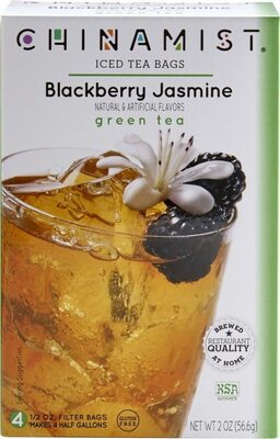 Blackberry Jasmine Green Iced Tea Bags, Blackberry Jasmine Green