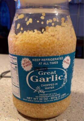 Chopped In Water Garlic