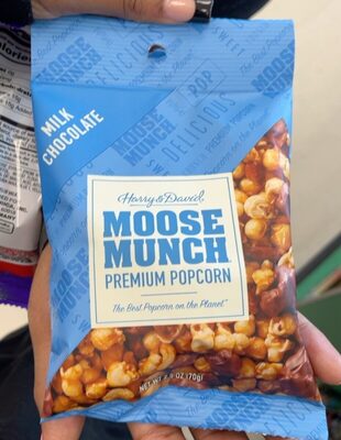 Milk Chocolate Moose Munch Premium Popcorn, Milk Chocolate