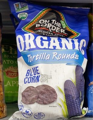 Blue Corn Tortilla Rounds Chips, Blue Corn