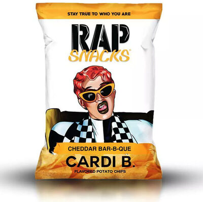 Cheddar Bar-B-Que Flavored Cardi B. Potato Chips, Cheddar Bar-B-Que