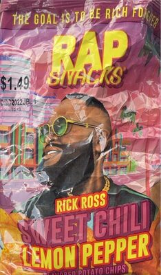 Rick Ross Sweet Chili Lemon Pepper Drizzle Potato Chips, Rick Ross Sweet Chili Lemon Pepper