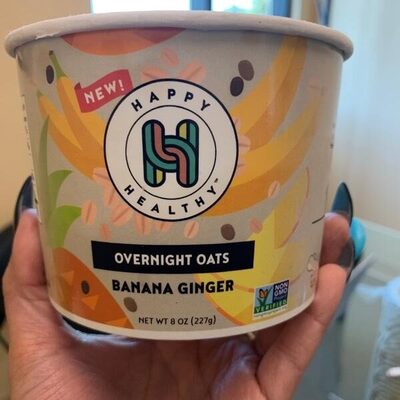 Banana Ginger Overnight Oats, Banana Ginger