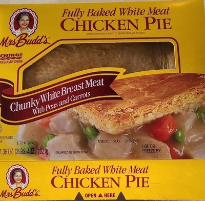 White Meat Chicken With Peas And Carrots Pie
