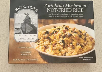 Portobello Mushroom Not-Fried Rice Cheese, Portobello Mushroom