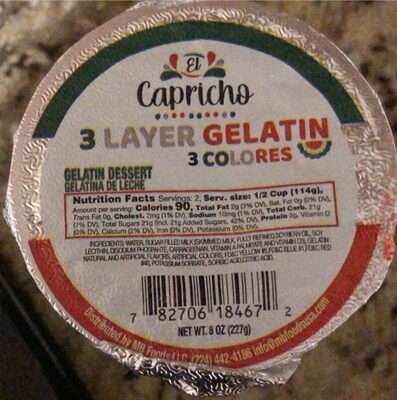 3 Layer Gelatin Dessert