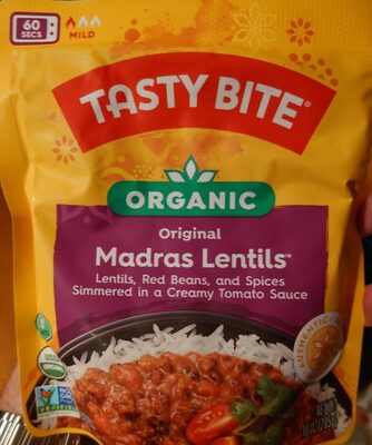 Indian Madras Lentils, Red Beans & Spices Simmered In A Creamy Tomato Sauce, Indian Madras Lentils