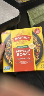 Mexican Style Mild Black & White Beans, Brown Rice & Quinoa, Corn & Red Bell Pepper With Citrus Cilantro Vinaigrette Protein Bowl, Mexican Style