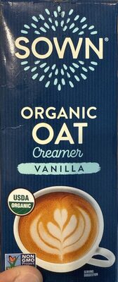 Vanilla Organic Oat Creamer, Vanilla