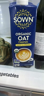 Sweet & Creamy Organic Oat Creamer, Sweet & Creamy