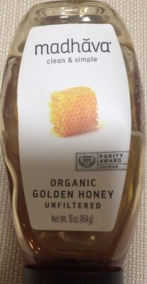 Organic Unfiltered Golden Honey