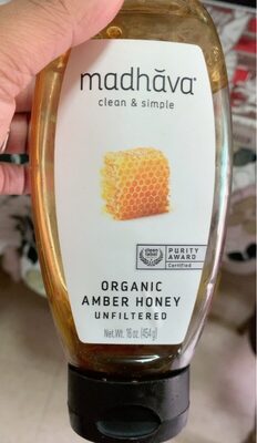 Organic Unfiltered Amber Honey