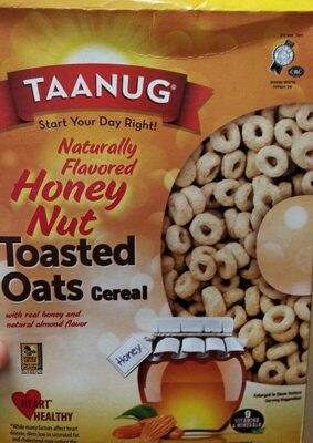 Honey Nut Flavored Toasted Oats Cereal, Honey Nut