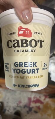 Vanilla Bean Cabot Greek Greek-Style Lowfat Yogurt, Vanilla Bean