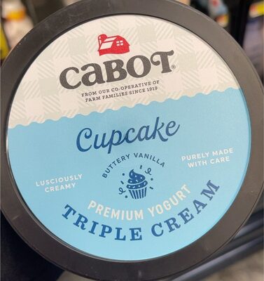 Cupcake Triple Cream Premium Yogurt, Cupcake