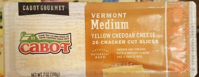 Vermont Medium Yellow Cheddar Cheese, Vermont Medium Yellow Cheddar