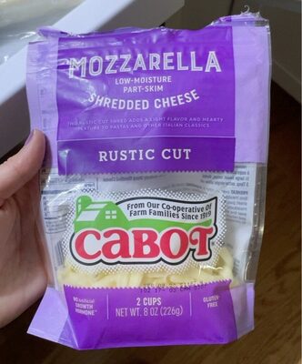 Mozzarella Low-Moisture Part-Skim Rustic Cut Shredded Cheese, Mozzarella