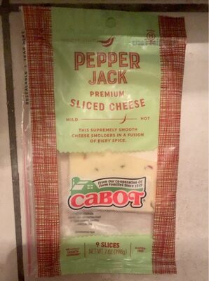 Pepper Jack Sliced Cheese, Pepper Jack