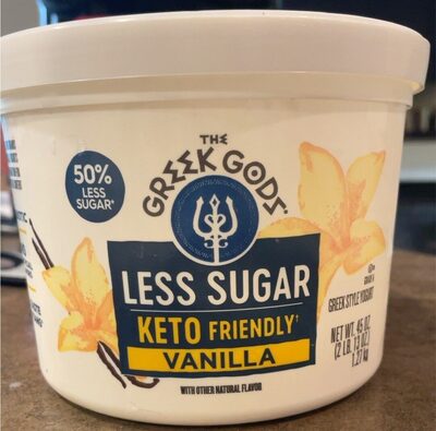 Vanilla Less Sugar Keto Friendly Greek Style Yogurt, Vanilla