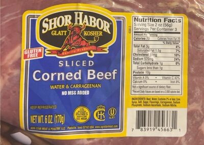 Sliced Corned Beef, Beef
