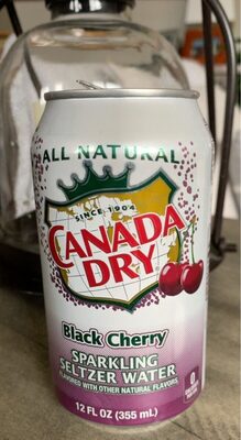 Canada Dry, Sparkling Seltzer Water, Black Cherry, Black Cherry
