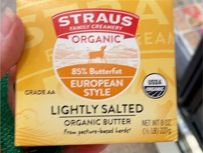 Lightly Salted European Style Butter, Lightly Salted