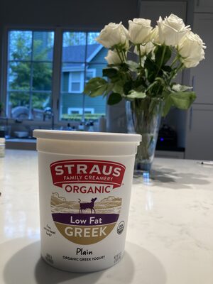Plain Organic Greek Low Fat Yogurt, Plain