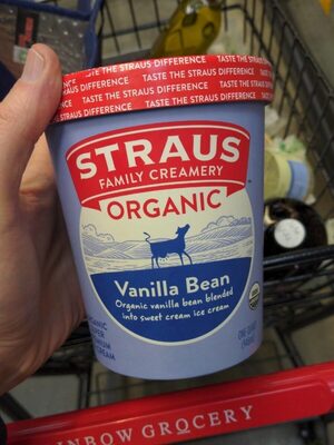 Vanilla Bean Organic Vanilla Bean Blended Into Sweet Cream Super Premium Ice Cream, Vanilla Bean
