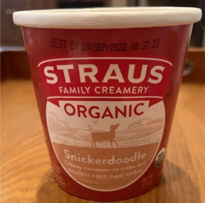 Snickerdoodle Creamy Cinnamon Super Premium Ice Cream And Gluten-Free Sugar Cookies, Snickerdoodle