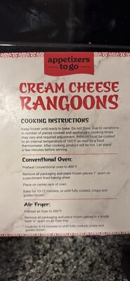 Cream Cheese Crispy Rangoons, Cream Cheese