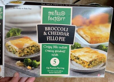 Broccoli & Cheddar Fillo Pie, Broccoli & Cheddar
