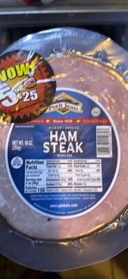 Hickory Smoked Ham Steak, Hickory Smoked