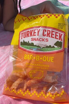 Bar-B-Que Chicharrones Fried Pork Skins Snacks, Bar-B-Que